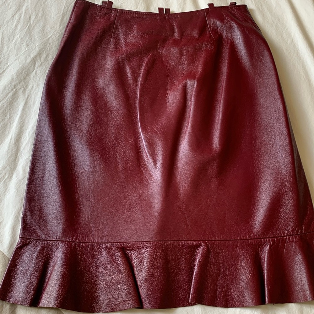 Leather skirt